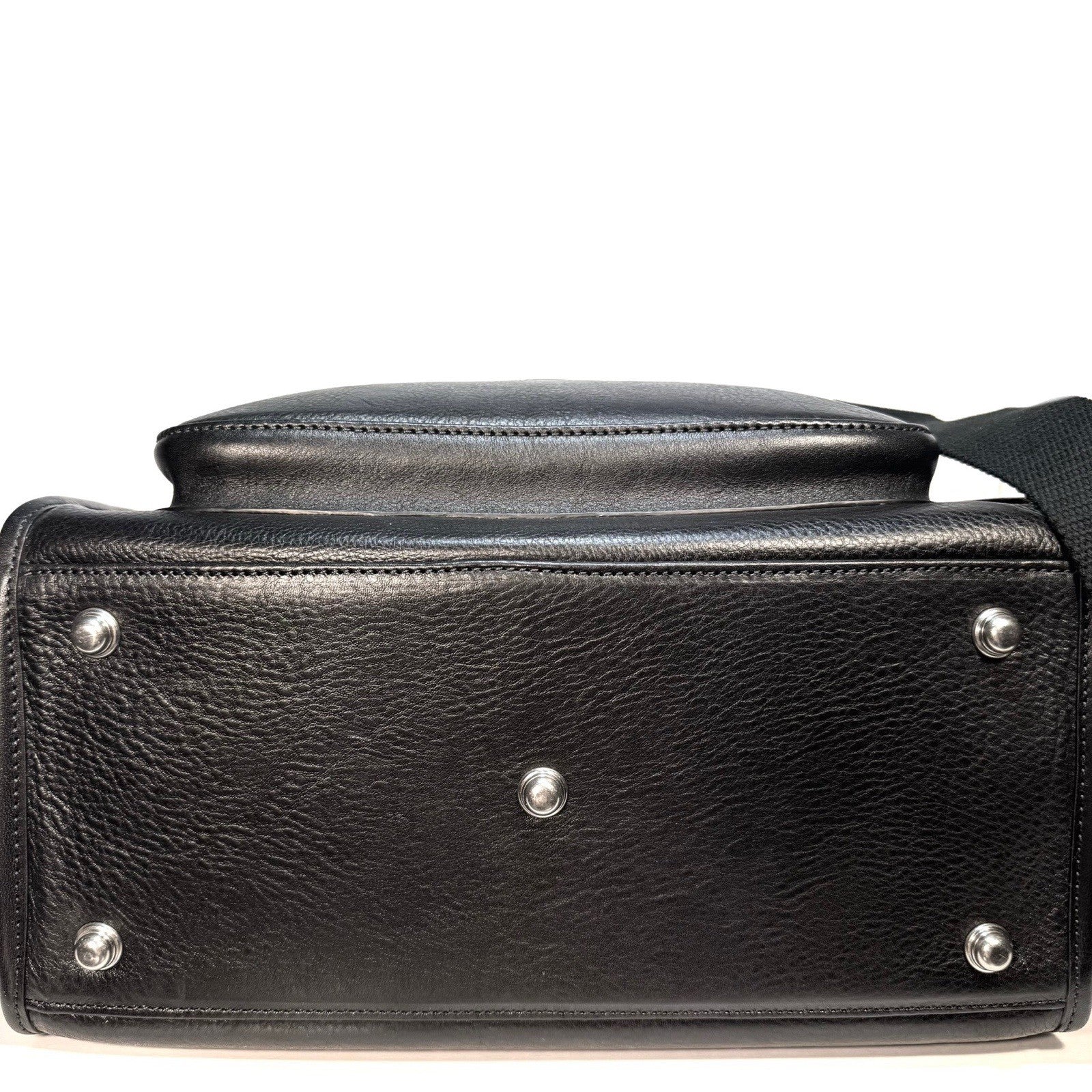 GHURKA Overlander No. 3 Leather Messenger Bag Vintage Black (MSRP $1,795)