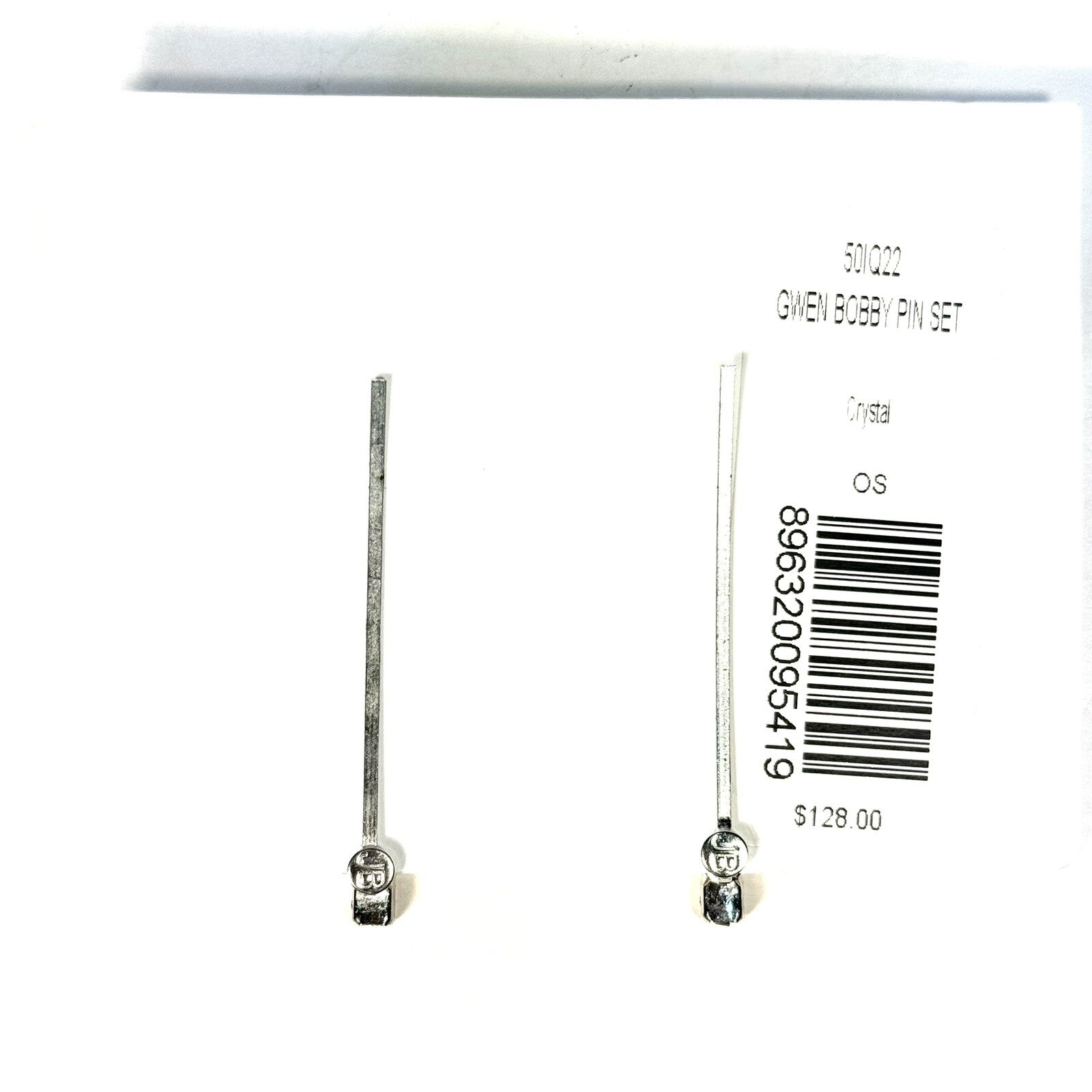 JENNIFER BEHR Gwen Crystal Rhinestone Bar Bobby Pin Set (MSRP $128)