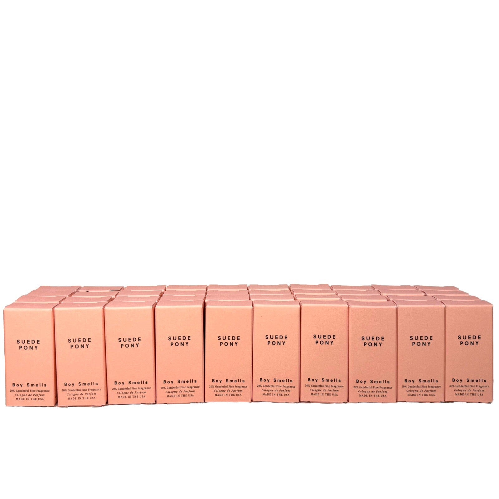 BOY SMELLS Suede Pony Cologne de Parfum Perfume Spray Sample 1.5 ml LOT OF 40