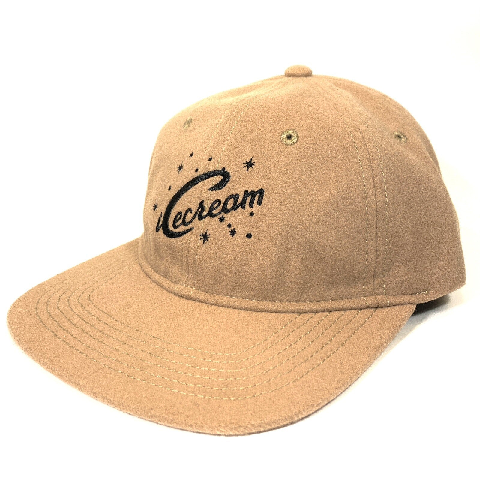 ICE CREAM Billionaire Boys Club Cane Polo Logo Felt Hat Doe Beige (MSRP $75)
