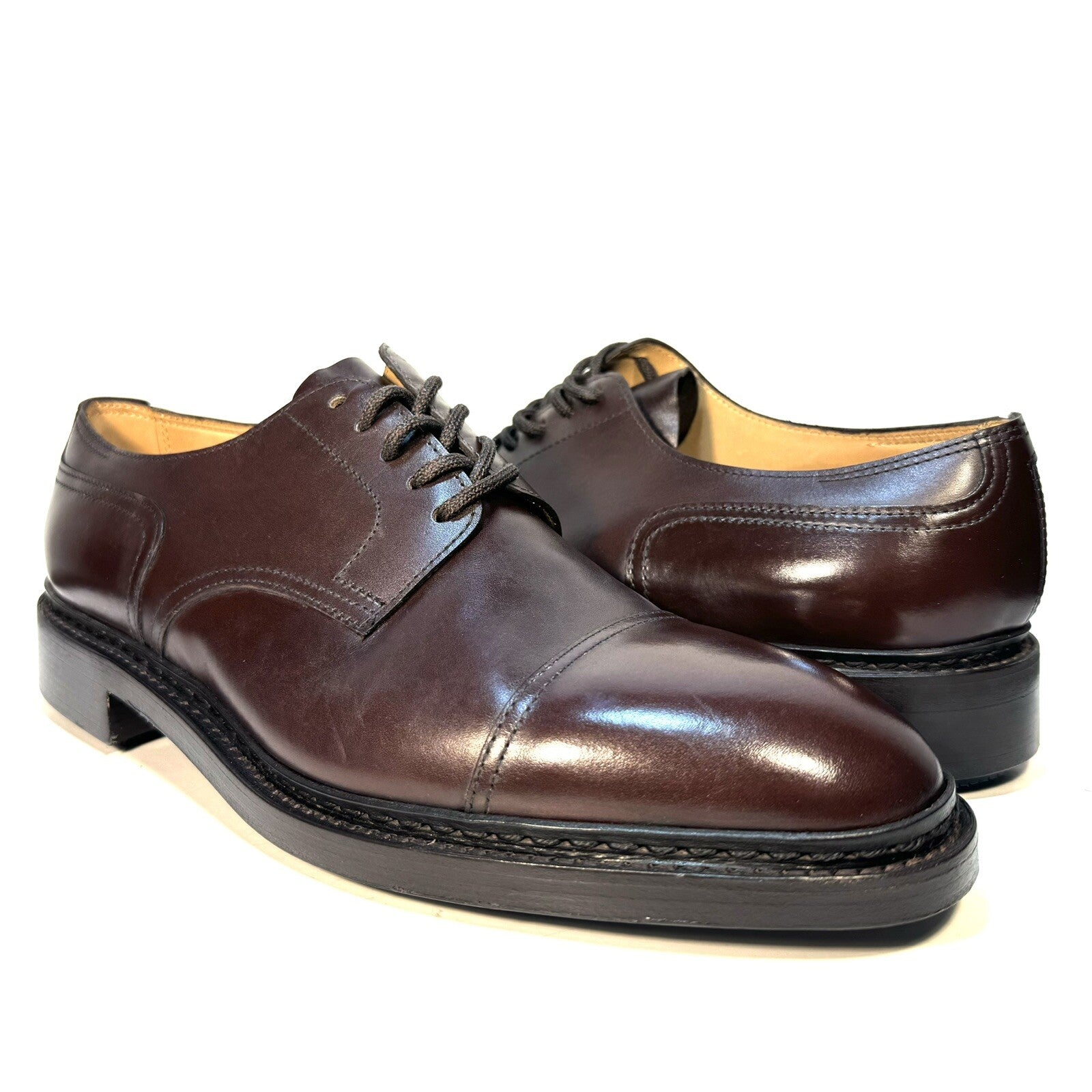 JOHN LOBB Mens Kilmory Highland Leather Lace Up Shoes Oak Brown 11 (MSRP $1,820)