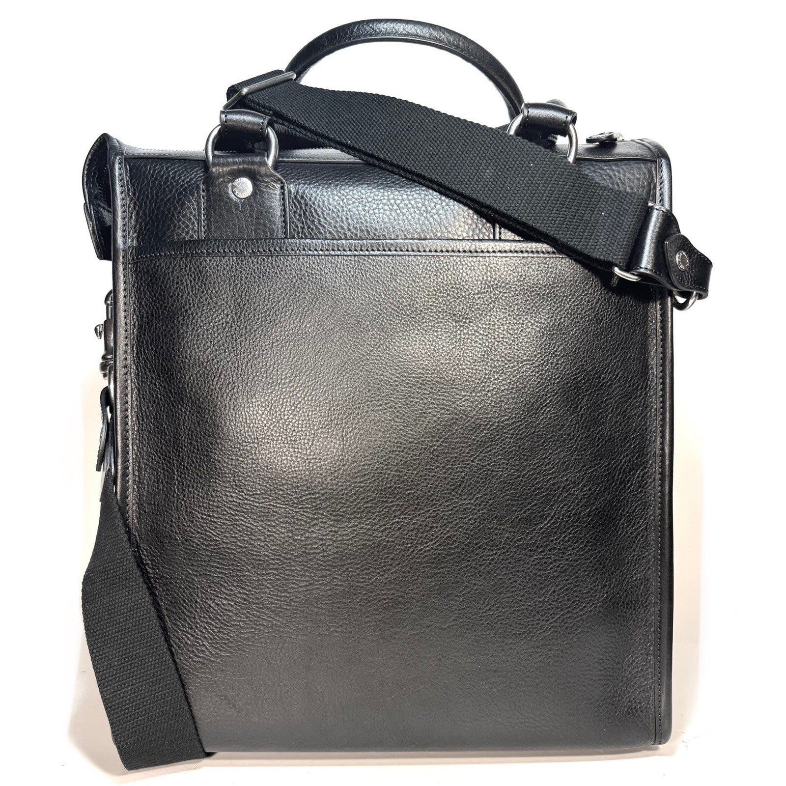 GHURKA Overlander No. 3 Leather Messenger Bag Vintage Black (MSRP $1,795)