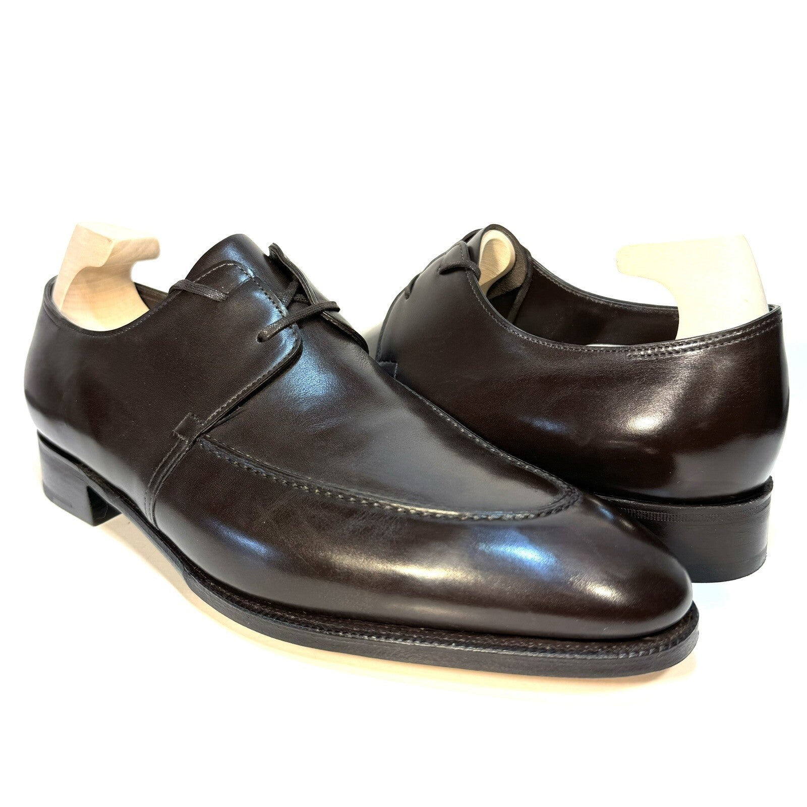 JOHN LOBB Mens Wrey Prestige Dress Loafer Shoes Dark Brown 10.5 (MSRP $2,390)