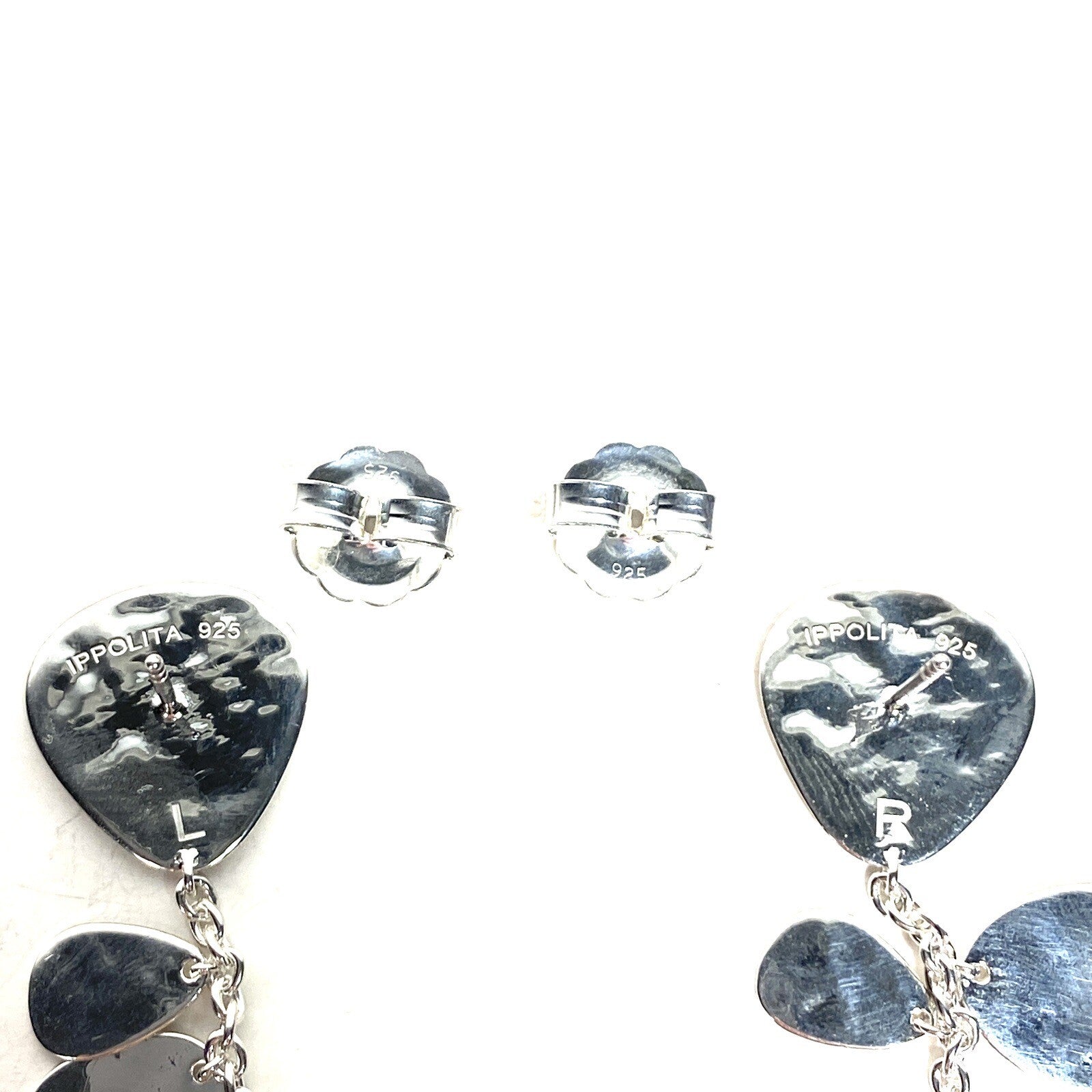 IPPOLITA .925 Silver Classico Cascade Hammered Drop Earrings (MSRP $595)