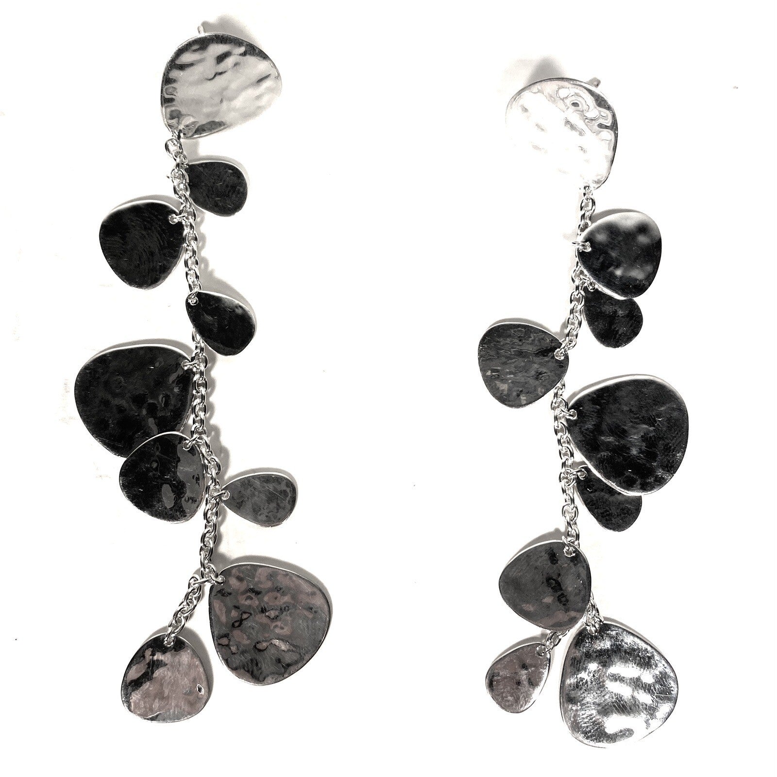 IPPOLITA .925 Silver Classico Cascade Hammered Drop Earrings (MSRP $595)