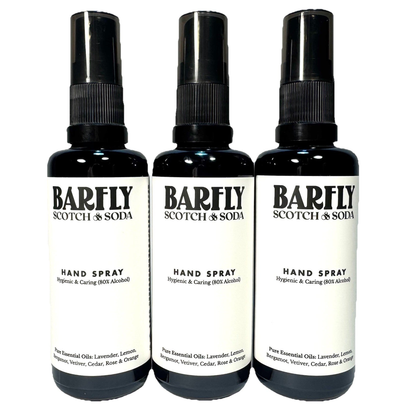 SCOTCH & SODA Unisex Barfly Scented Hand Sanitizer Spray 50ml - 3 Pack