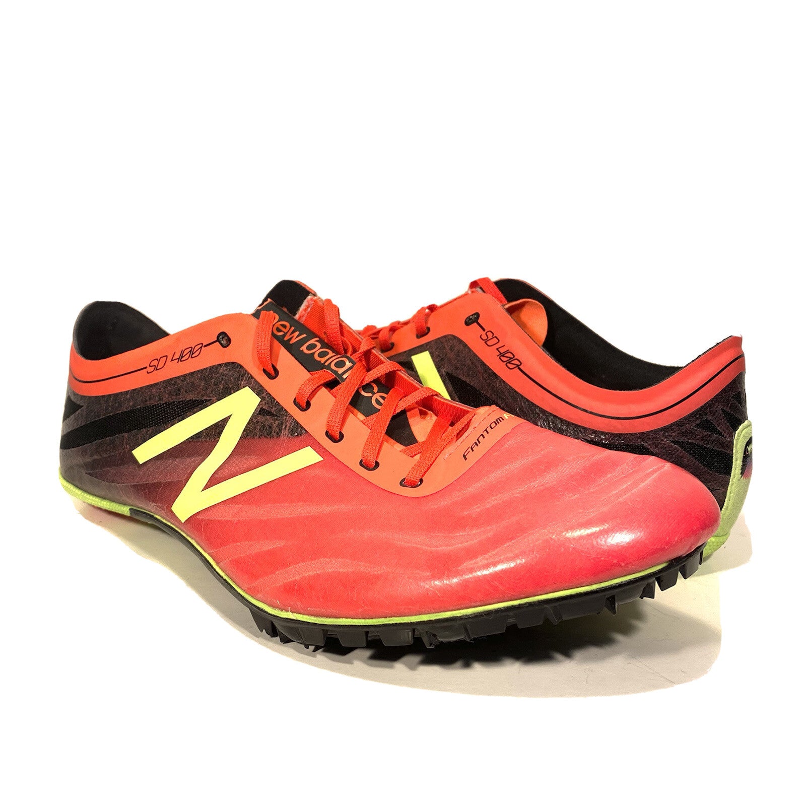 NEW BALANCE Mens Silent Hunter SD400 Fantom Fit Track Shoes Cleats Orange 12.5