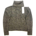 VERONICA BEARD Selleck Open Shoulder Mock Neck Sweater Charcoal Grey (MSRP $428)