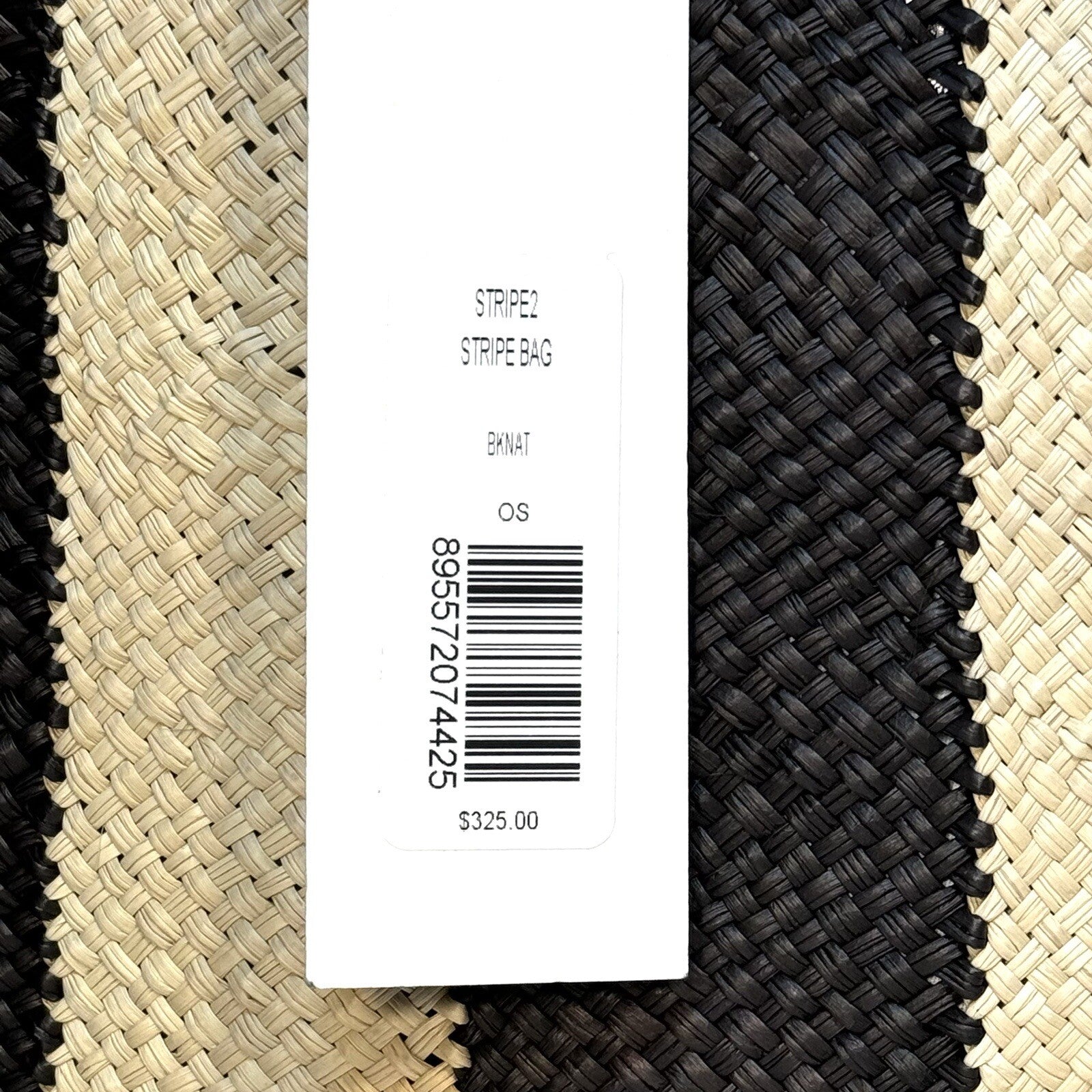 VERONICA BEARD x Dans La Main Stripe Natural Woven Straw Tote Bag (MSRP $325)