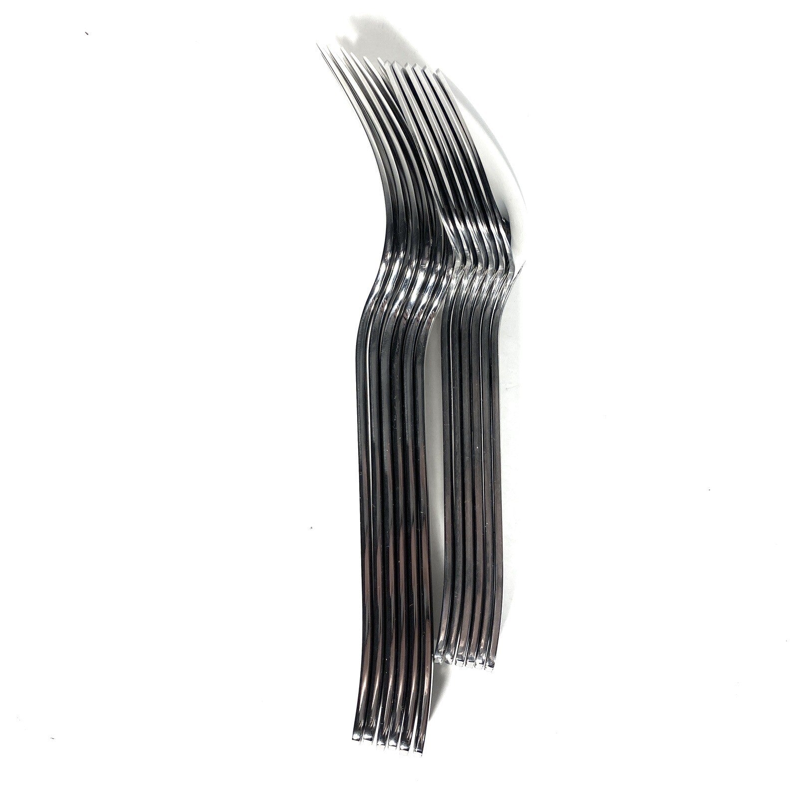 CHRISTOFLE Madison Hotel Stainless Dessert Fork & Teaspoon Set for 6 (MSRP $360)