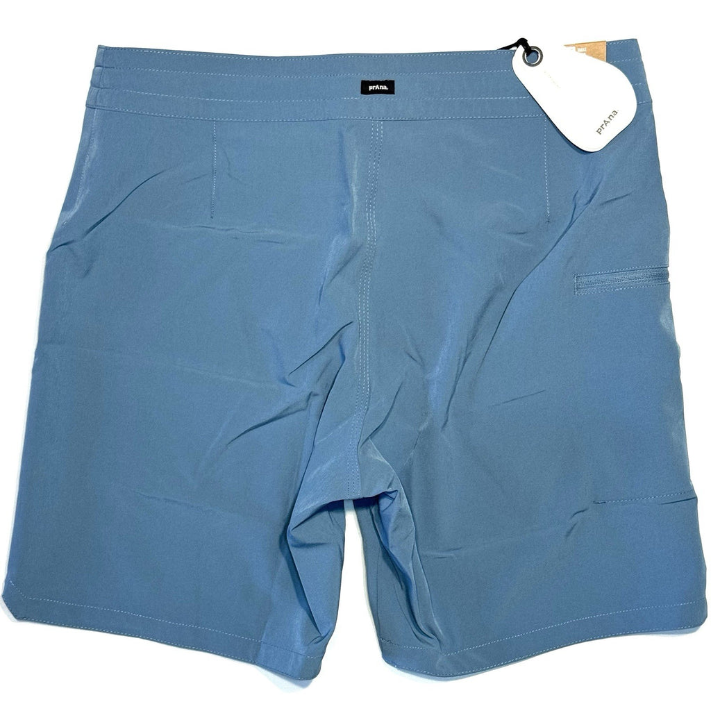 PRANA Mens 7in Fenton Board Shorts Swim Trunks High Tide Blue 28 (MSRP $65)