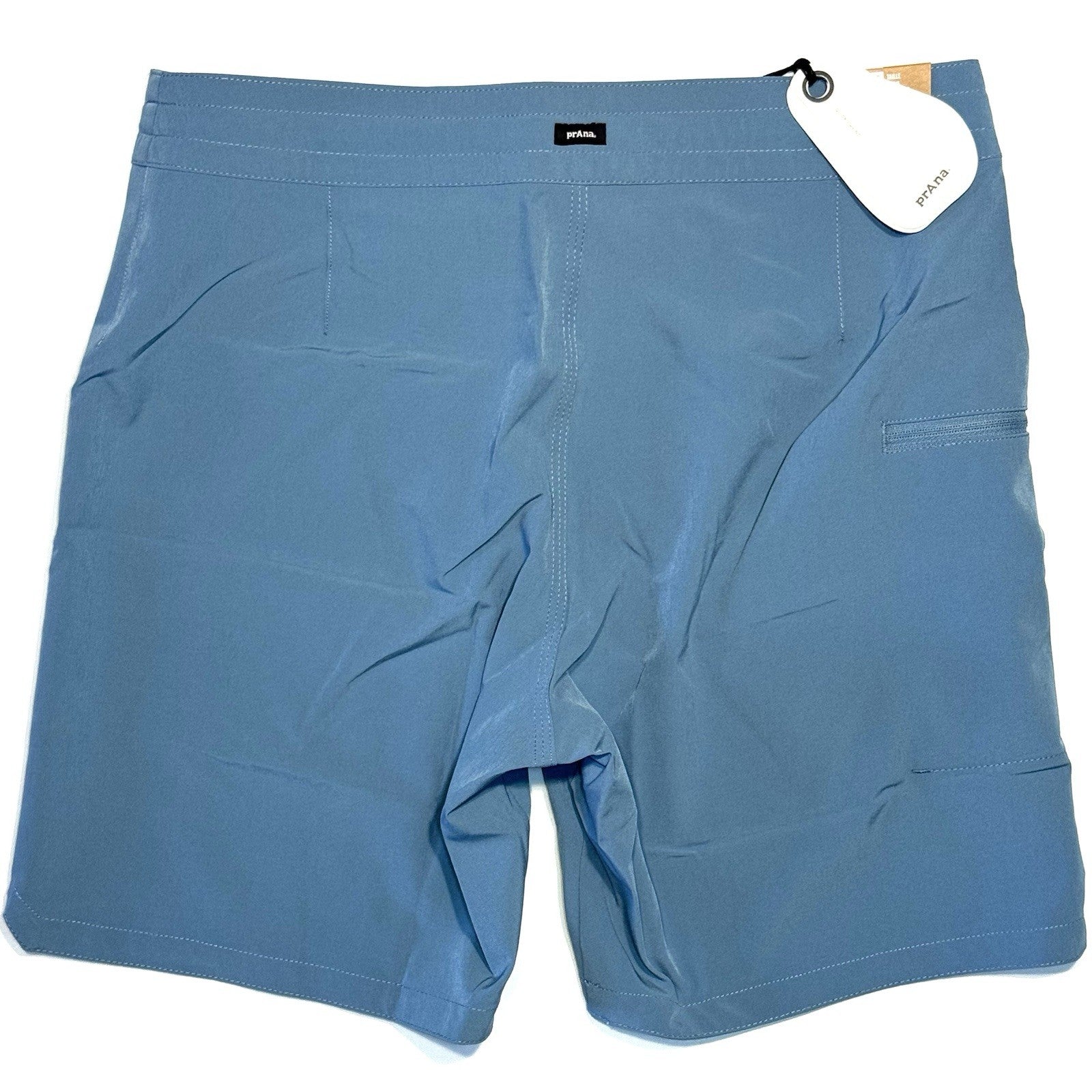 PRANA Mens 7in Fenton Board Shorts Swim Trunks High Tide Blue 28 (MSRP $65)