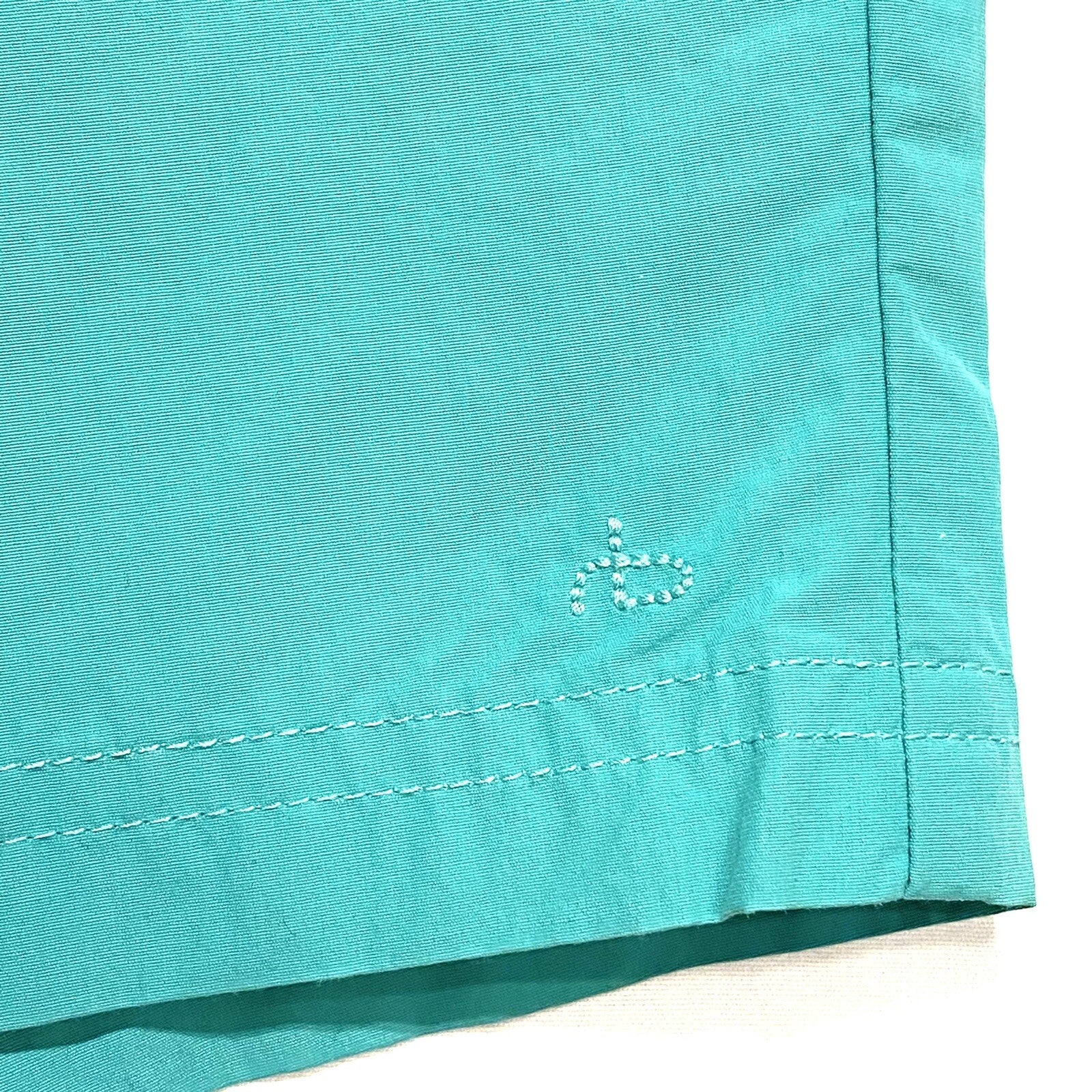 RAG & BONE Mens Eaton Pull On Technical Cotton Shorts Teal Blue XL (MSRP $195)