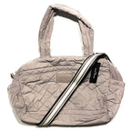 MARC JACOBS Quilted Nylon Weekender Tote Bag Bark Grey Medium (MSRP $295)