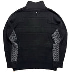 RAG & BONE Mens Colton Wool Zip Through Sweater Jacket Black XL (MSRP $498)