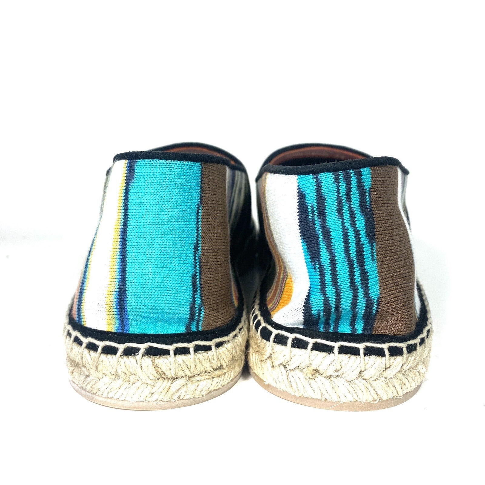 MISSONI Mens Blended Stripe Espadrilles Shoes Multicolor (MSRP $490)