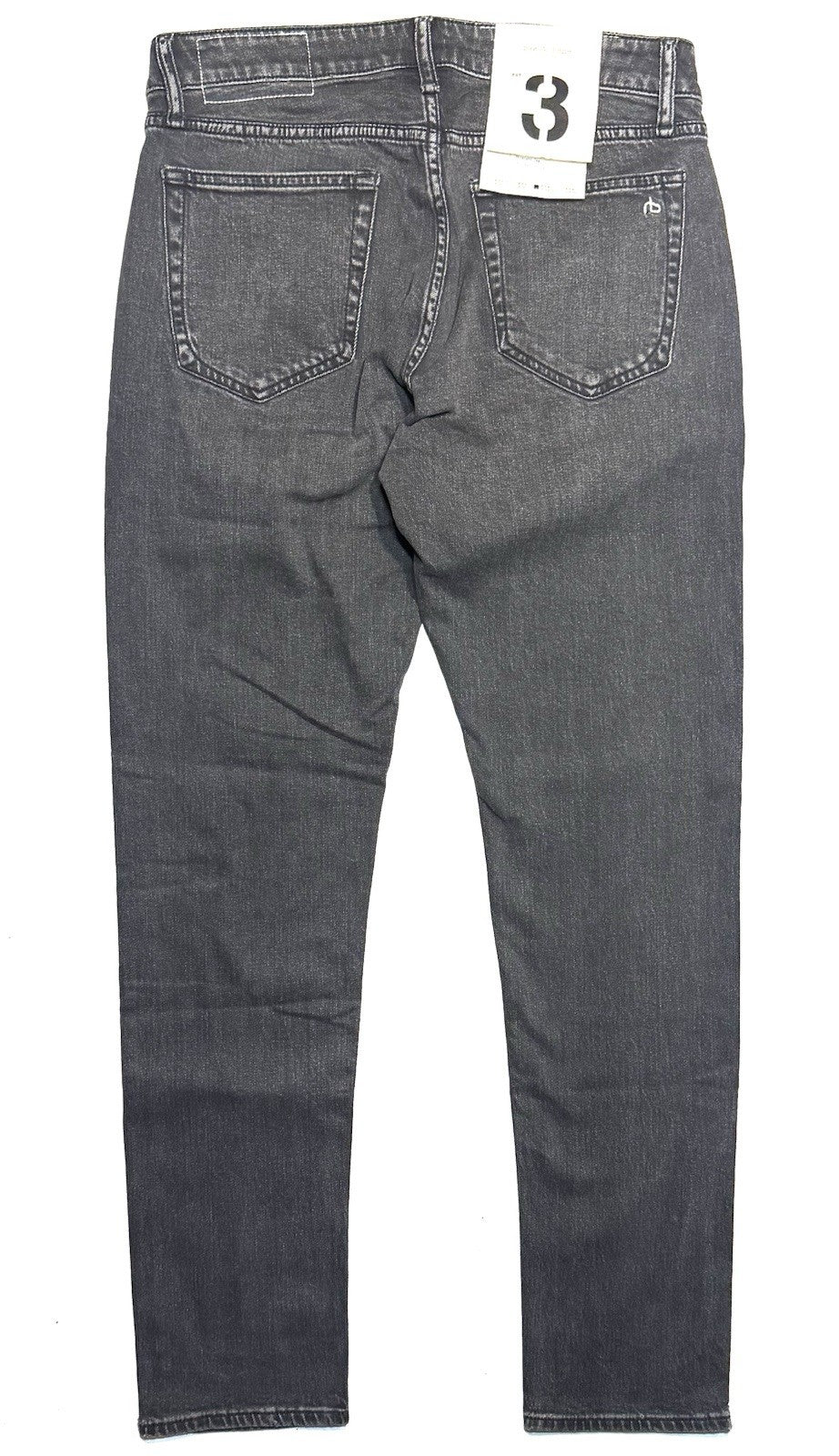 RAG & BONE Mens Fit 3 Athletic Cut Stretch Denim Jeans Ashland Grey (MSRP $258)