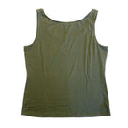 EILEEN FISHER Womens Viscose Spandex Stretch Tank Top Green S (MSRP $68)