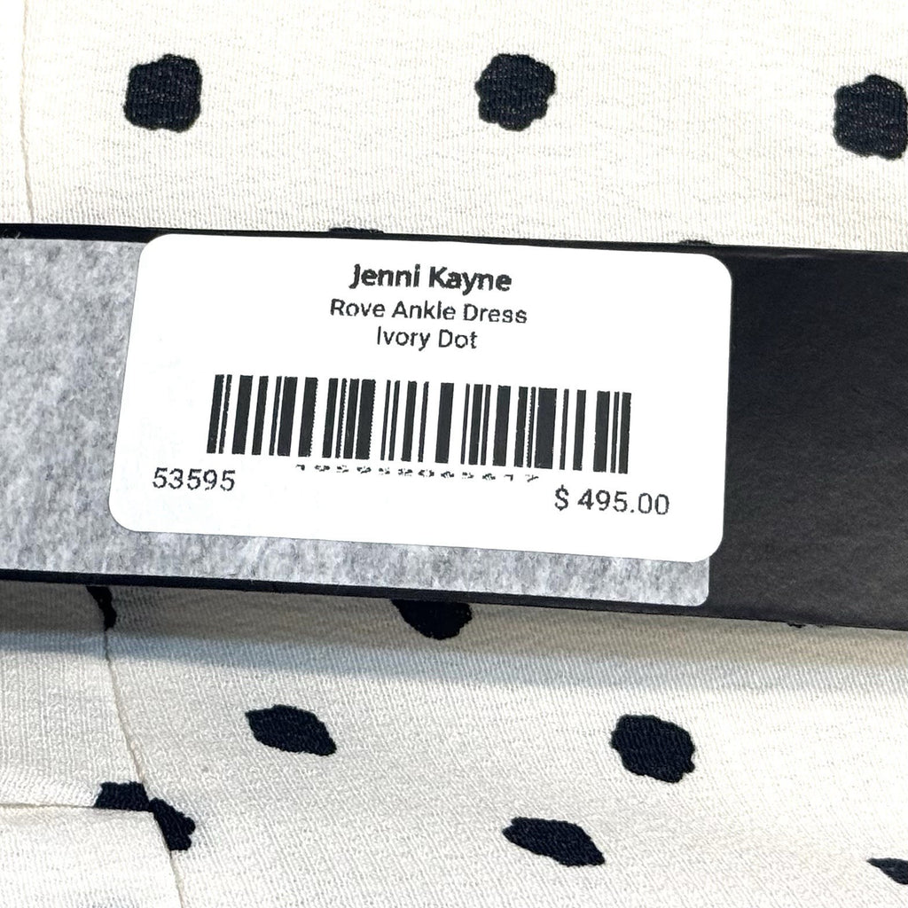 JENNI KAYNE Womens Rove Polka Dot Ankle Dress Ivory White (MSRP $495)
