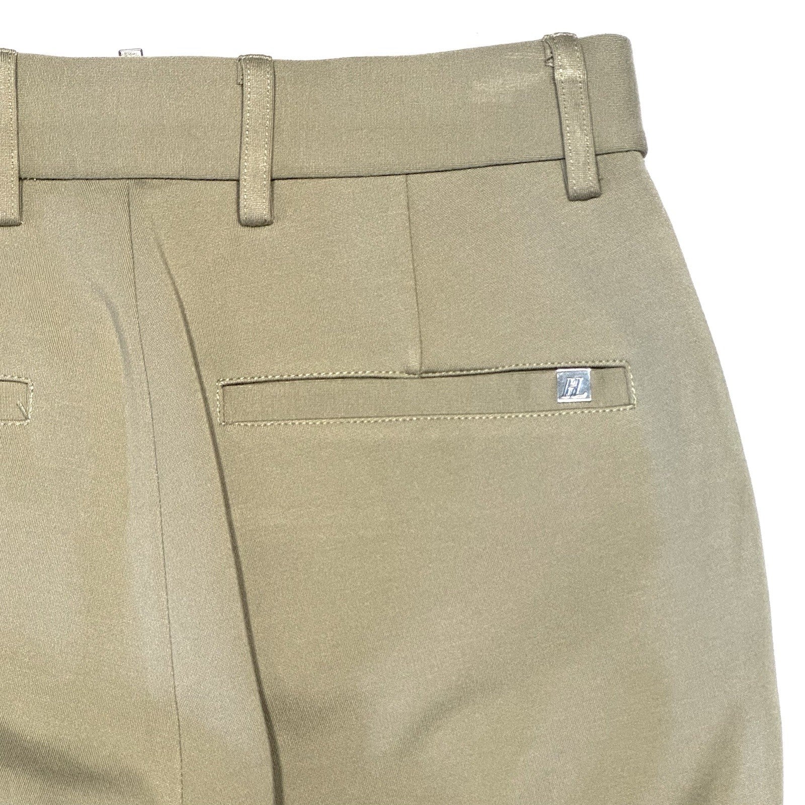 HELMUT LANG Womens Stretch Z Slim Zip Front Ponte Pants Taupe (MSRP $395)