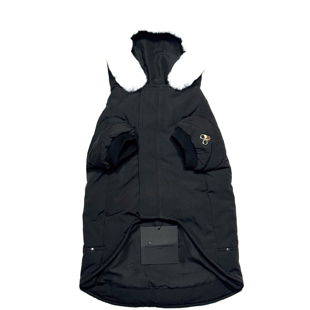 MOOSE KNUCKLES Pooch Dog Winter Parka Jacket Coat Black (MSRP $350)