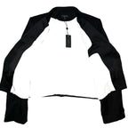 RAG & BONE Womens Valerie Italian Wool Cropped Blazer Black 12 (MSRP $595)