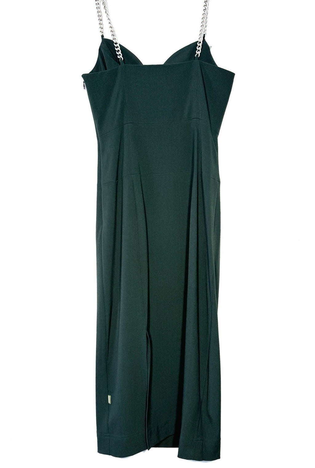 MARC JACOBS Heaven Womens Gridded Charm Chain Strap Dress Green (MSRP $325)