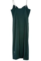 MARC JACOBS Heaven Womens Gridded Charm Chain Strap Dress Green (MSRP $325)