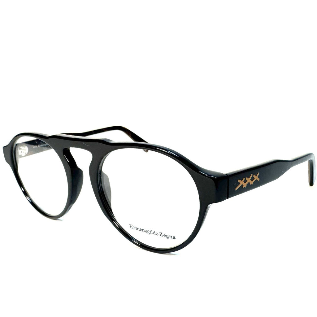 ERMENEGILDO ZEGNA Mens EZ5188 001 XXX12 Eyeglasses Frames Black (MSRP $275)