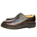 JOHN LOBB Mens Arron Ox Leather Lace Up Shoes Walnut Brown 9 (MSRP $1,930)