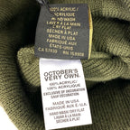 OCTOBERS VERY OWN OVO Knit Acrylic Beanie Cap Hat Olive Green 