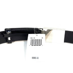 KHAITE Womens Elio Calf Leather Silver Clasp Buckle Belt Black (MSRP $690)