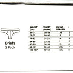 DIESEL Mens Andre Cotton Stretch Brief Underwear Black 3 Pack (MSRP $43)