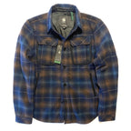 G STAR RAW Mens Stand Collar Wool Overshirt Jacket Plaid Check Blue (MSRP $250)