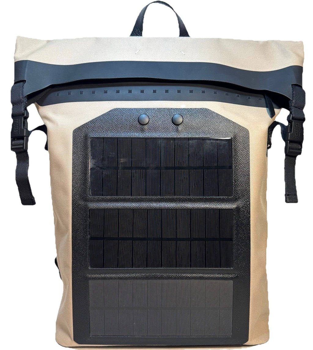MAISON MARGIELA Mackintosh Solar Panel Roll Top Backpack Khaki (MSRP $1,760)