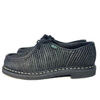 PARABOOT Mens Michael Raphia Woven Straw Leather Derby Shoes Black (MSRP $615)