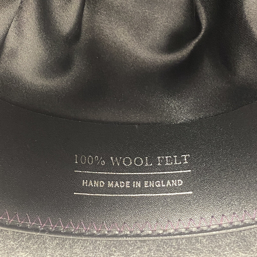 PAUL SMITH Mens Trilby Handmade in UK Wool Felt Feather Hat Grey S (MSRP $165)