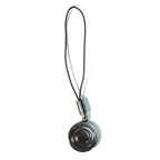 DUNHILL Gyroscope Black Lacquered Mini Keychain Charm Silver (MSRP $95)