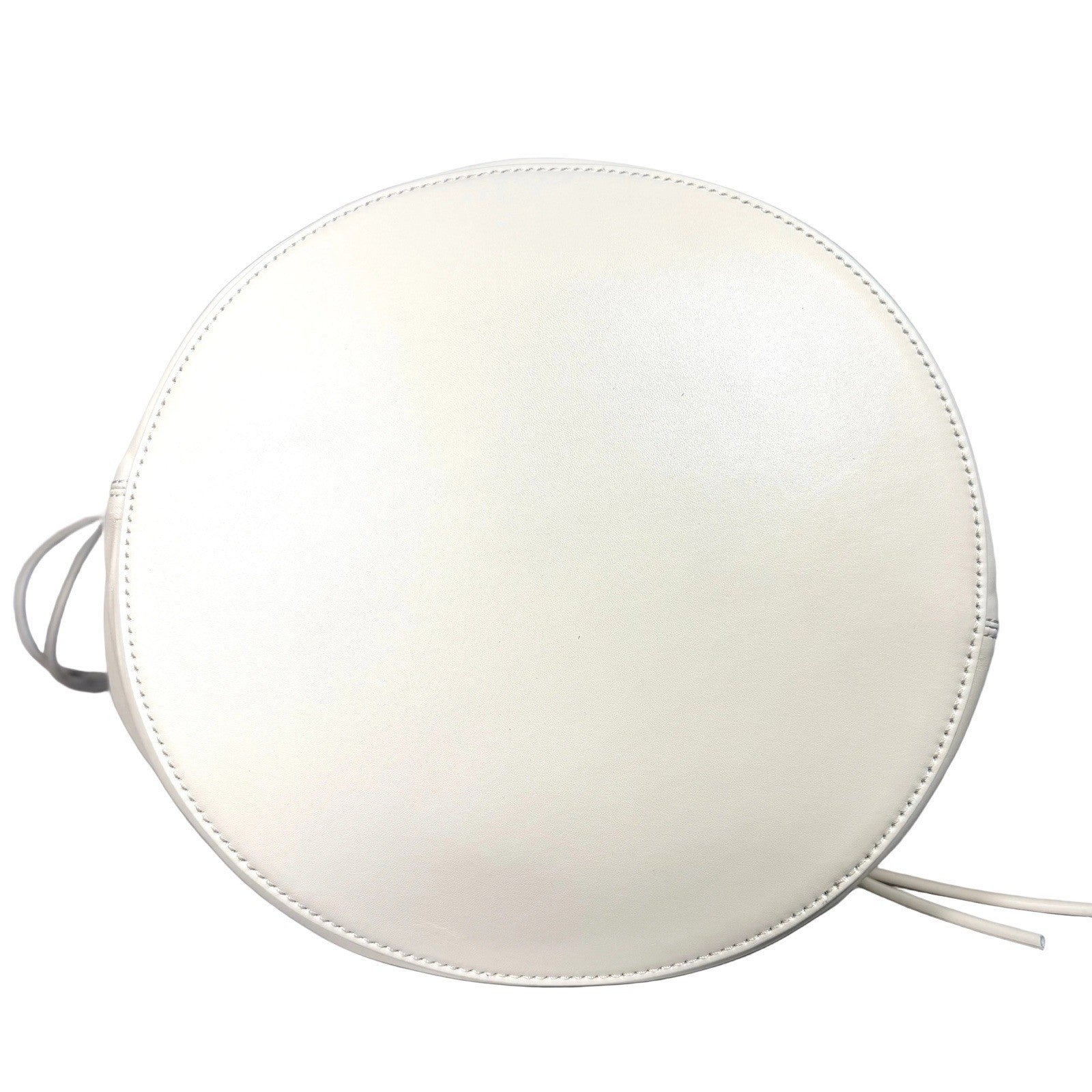 KHAITE Womens The Medium Osa Leather Tote Bag Ivory White (MSRP $2,600)