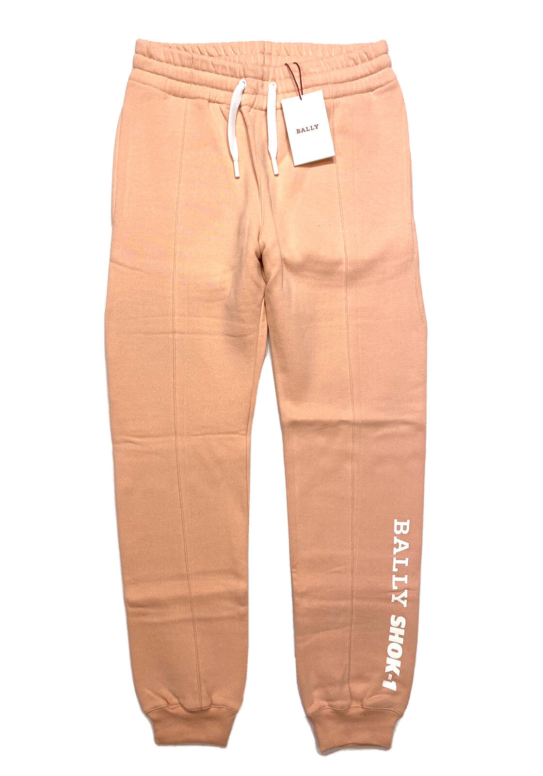 BALLY Womens Shok-1 Logo Cotton Fleece Sweatpants Light Pink XXS (MSRP $450)