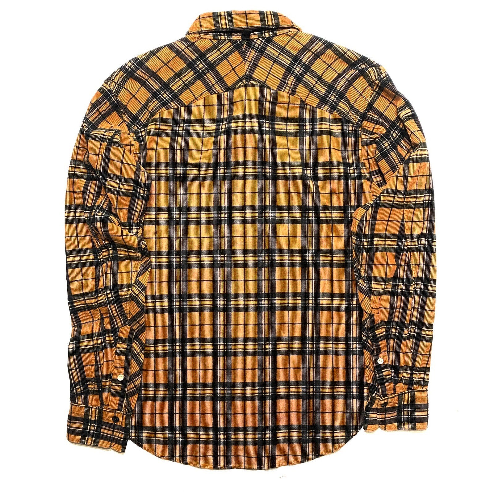 RAG & BONE Mens Engineered Corduroy Plaid Jack Shirt Jacket Orange (MSRP $325)