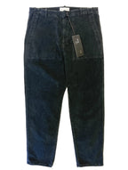 NILI LOTAN Womens Luna Crop Corduroy Pants Carbon Black (MSRP $425)