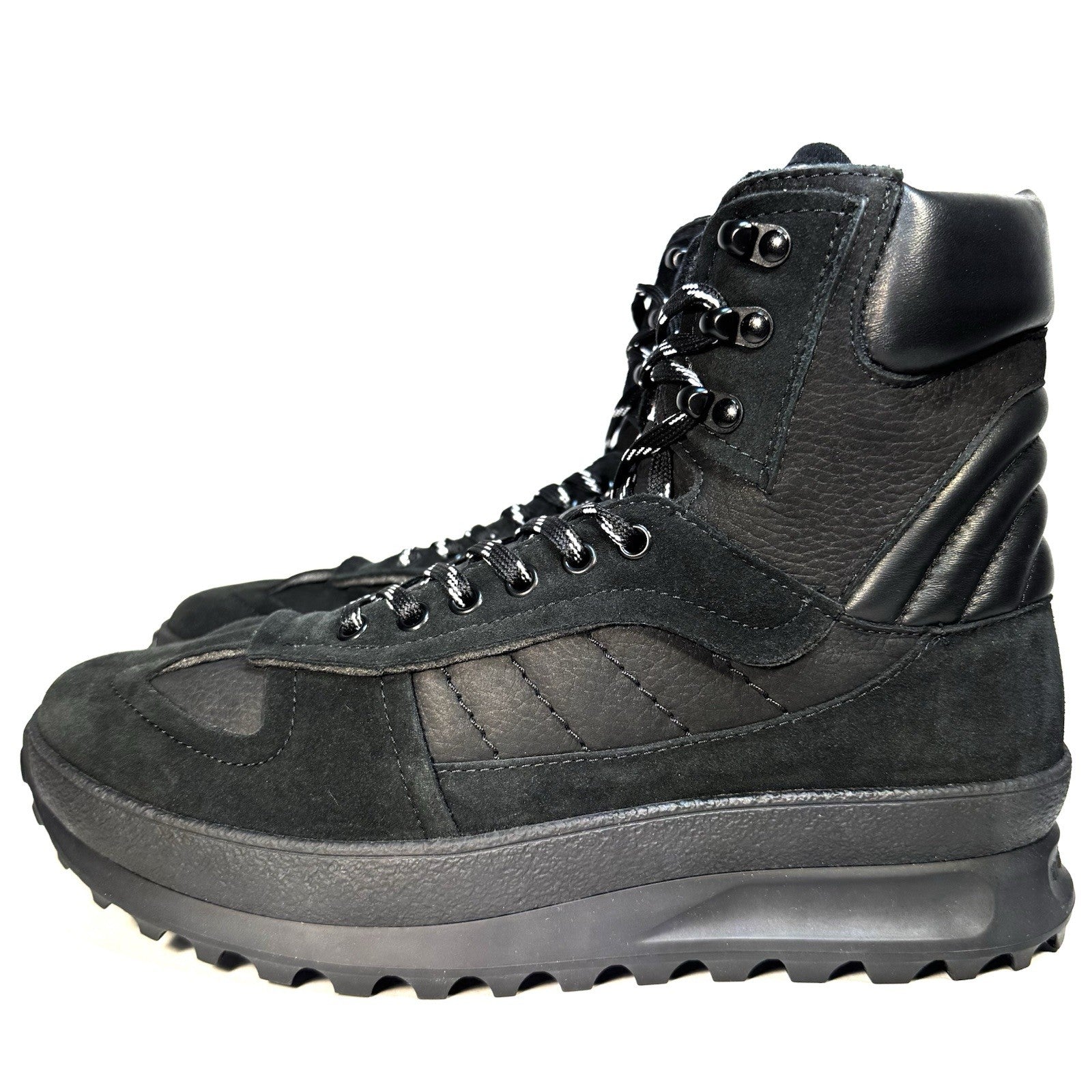 MAISON MARGIELA Mens Climber Hiker Suede Sneaker Boots Black (MSRP $990)
