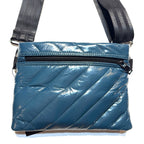 THINK ROYLN Diagonal Bum Bag 2.0 Shoulder Crossbody Glossy Teal Blue (MSRP $108)
