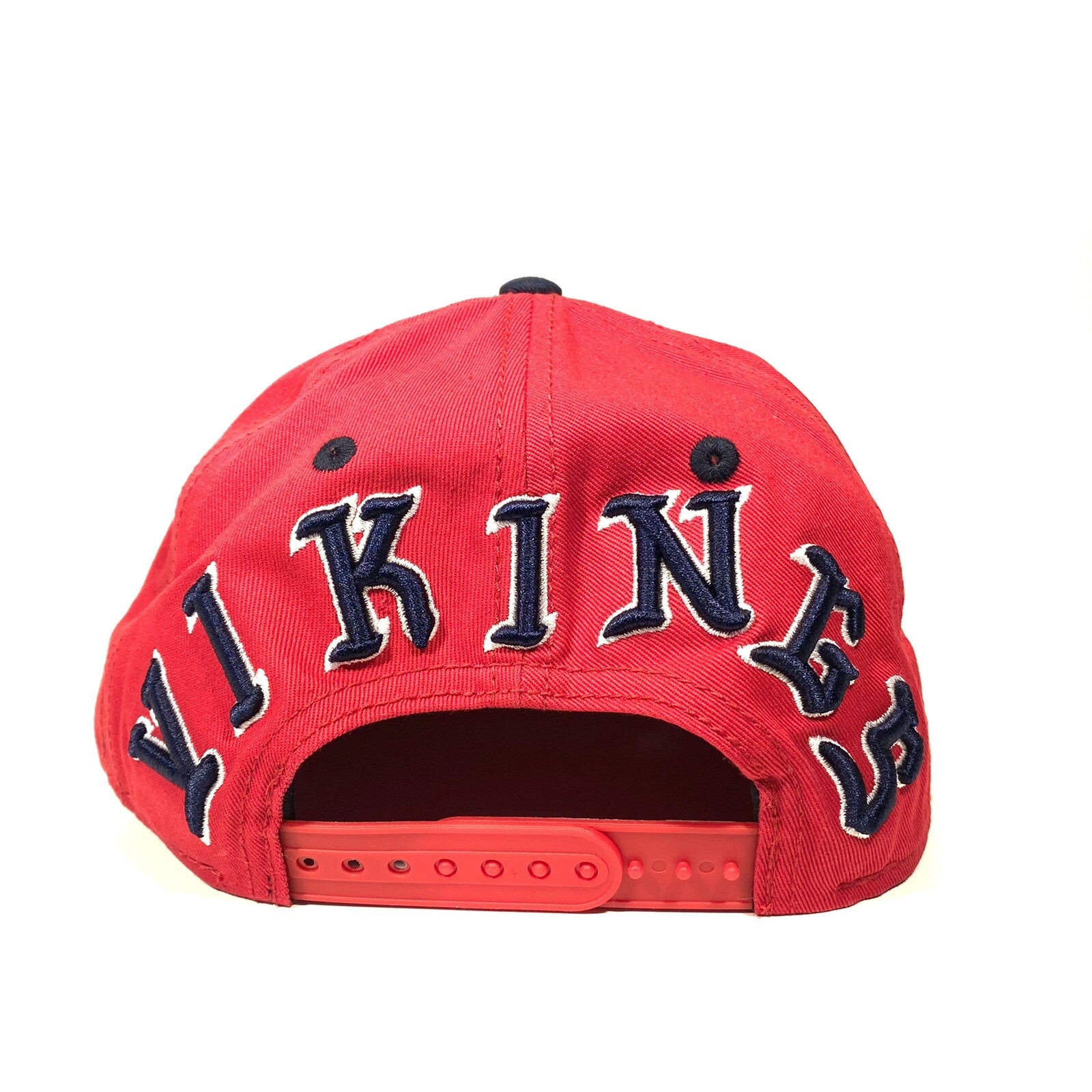 BILLIONAIRE BOYS CLUB Vikings Spaceman Logo Embroidered Snapback Hat Red