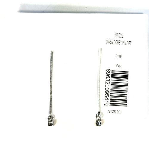 JENNIFER BEHR Gwen Crystal Rhinestone Bar Bobby Pin Set (MSRP $128)
