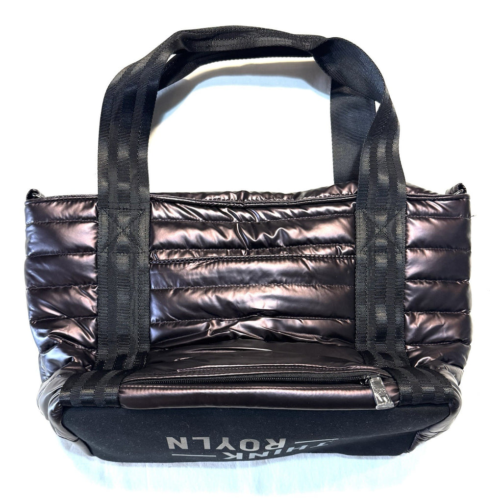 THINK ROYLN Jr. Jetset Wingman Tote Bag Pearl Fig Purple (MSRP $158)