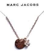 MARC JACOBS Jeweled Daisy Flower Pendant On Chain Necklace Rose Gold (MSRP $75)