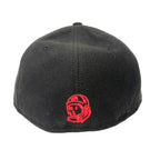 BILLIONAIRE BOYS CLUB New Era B Logo Embroidered Fitted Hat Black Red