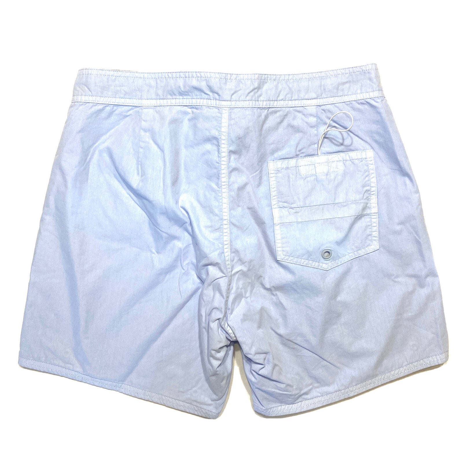 SATURDAYS NYC Mens Danny Garment Dyed Board Shorts Swim Trunks Moonstone Blue S